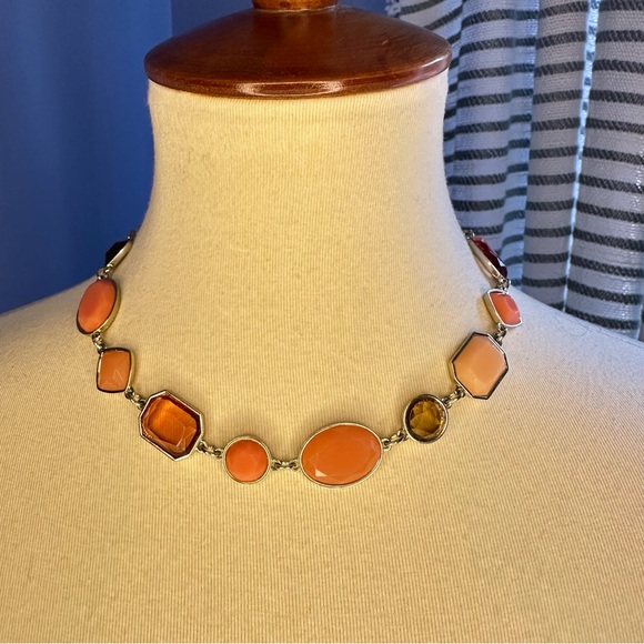 Trifari Jewelry - 🧡 1990s Vintage Trifari Apricot Crush Orange Choker Necklace 16–18”